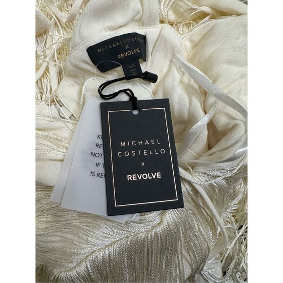 Michael Costello White Fringe Midi Dress - Picture 10 of 10